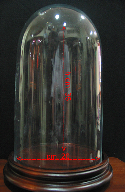 GLOCKE AUS GLAS cm. 20 X 35